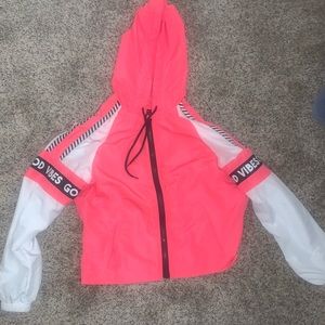 Pink rue21 windbreaker
